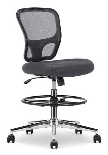 Rent to own Click365 - Perch Mesh Drafting Office Chair - Gray