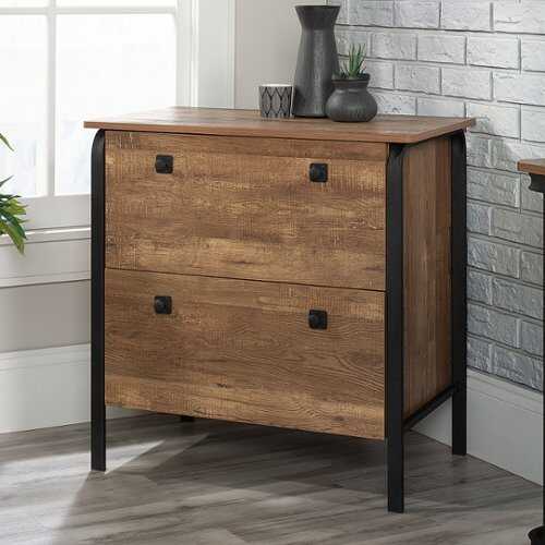 Rent to own Sauder - Station House Lateral File Etched Oak - Etched Oak™