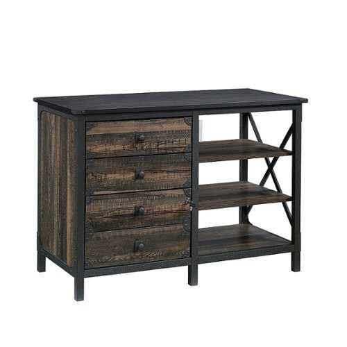 Rent to own Sauder - Foundry Road Sm Storage Credenza Co - Carbon Oak®