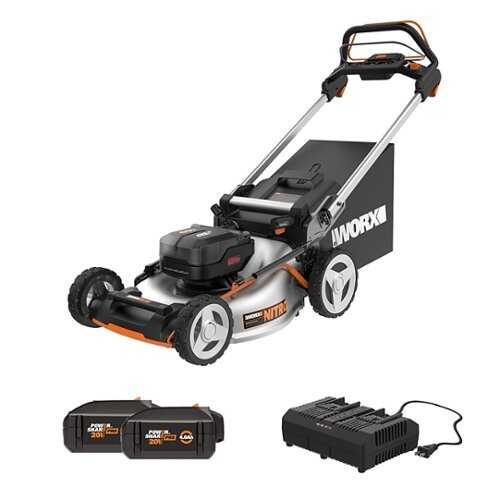 Rent to own WORX - WG753 40V Cordless Self-Propelled Lawn Mower - Black