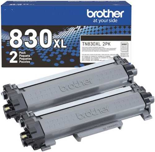 Rent to own Brother - TN830XL 2-Pack High-Yield Toner Cartridges - Black