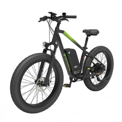 Rent to own Greenworks 80V Fat Tire Mountain EBike w/ 22mi. Max Op. Range & 20mph Max Speed (Battery Not Included) - Black