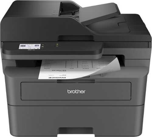 Rent to own Brother - MFC-L2820DW Wireless Black-and-White Refresh Subscription Eligible All-In-One Laser Printer - Gray