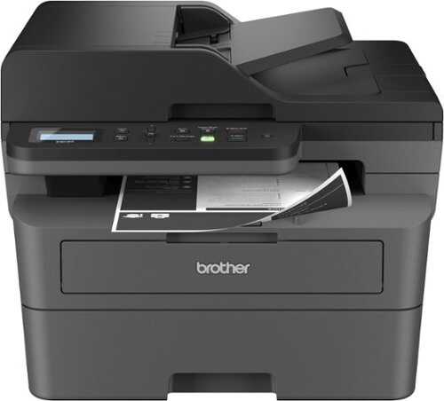 Rent to own Brother - DCP-L2640DW Wireless Black-and-White Refresh Subscription Eligible 3-in-1 Laser Printer - Gray