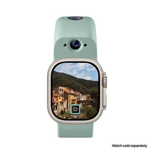 Rent to own Wristcam - Camera Band Medium/Large (Fits 42-49mm) for Apple Watch Ultra, Series 9, Series 8 , Series SE - Sage
