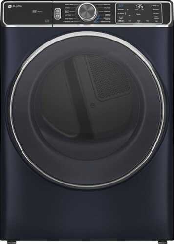 Rent To Own - GE Profile - 7.8 Cu. Ft. Stackable Smart Electric Dryer with Steam and Washer Link - Saphire Blue