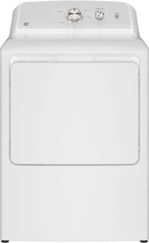 Rent to own GE - 7.2 Cu. Ft. Gas Dryer with Long Venting up to 120 Ft. - White with Silver Matte