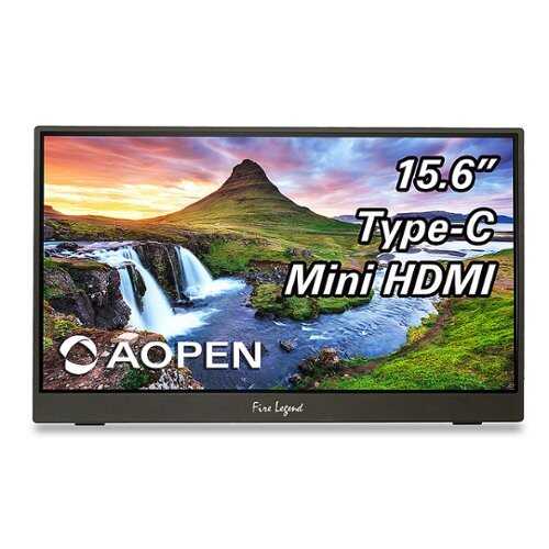 Rent to own Acer - AOPEN 16PM1Q Bbmiuux 15.6” IPS Business Portable Monitor (USB Type-C and Mini HDMI Cable Included) - Black