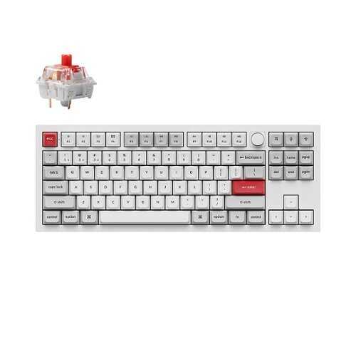 Rent to own Keychron - Q3 Pro Red Switch Mechanical Keyboard Mac or PC - Silver Grey