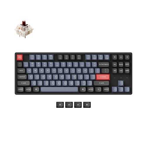 Rent to own Keychron - K8 Pro Brown Switch Mechanical Keyboard Mac or PC - Black