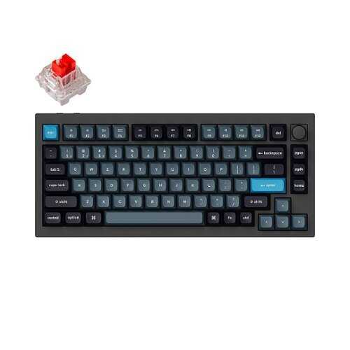 Rent to own Keychron - Q1 Pro Red Switch Mechanical Keyboard Mac or PC - Black