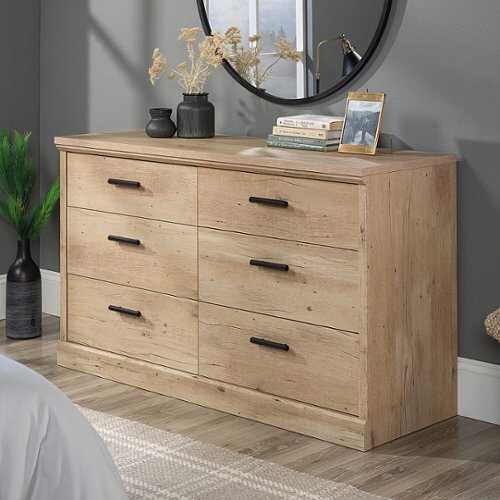 Rent to own Sauder - Aspen Post 6 Drawer Dresser Pmo A2 - Oak