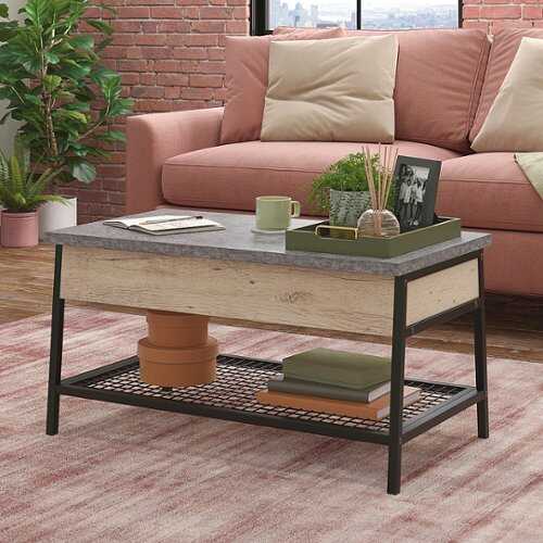 Rent to own Sauder - Market Commons Lift Top Coffee Table 3a - Prime Oak