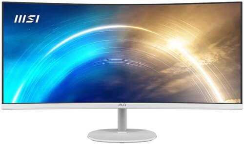Rent to own MSI - Pro MP341CQW 34" Curved UWQHD 100Hz 1ms FreeSync Monitor ,Built-in Speakers  (DisplayPort, HDMI, ) - Matte White