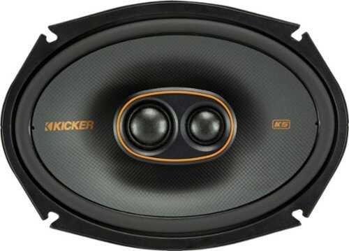 Rent to own KICKER - KS Series 6" x 9" 2-Way Car Speakers with Polypropylene Cones (Pair) - Black