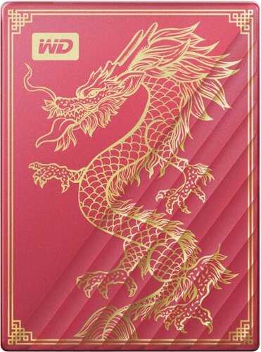 Rent to own WD - My Passport Ultra Limited Edition Dragon 2TB External USB-C Portable Hard Drive - Red