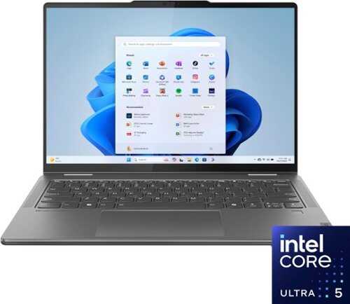 Rent to own Lenovo - Yoga 7i 2-in-1 14" 2K Touchscreen Laptop - Intel Core Ultra 5 125U with 16GB Memory - 512GB SSD - Storm Grey