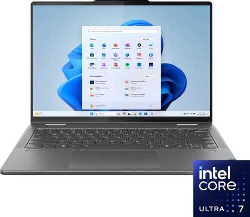 Rent to own Lenovo - Yoga 7i 2-in-1 14" 2K Touchscreen Laptop - Intel Core Ultra 7 155U with 16GB Memory - 1TB SSD - Storm Grey