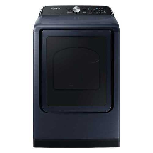 Rent to own Samsung - 7.4 Cu. Ft. Smart Gas Dryer with Steam and Pet Care Dry - Brushed Navy