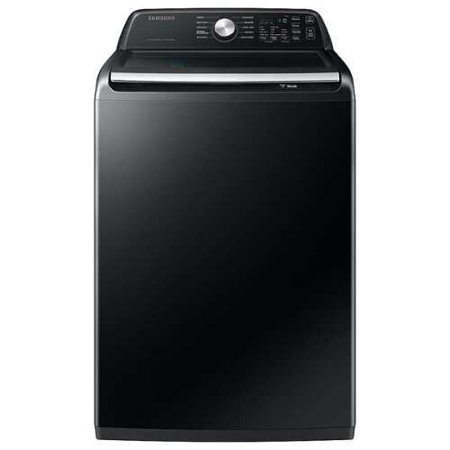 Rent to own Samsung - 4.6 Cu. Ft. High-Efficiency Smart Top Load Washer with ActiveWave Agitator - Black