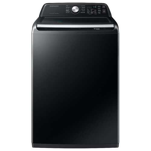 Rent to own Samsung - 4.7 Cu. Ft. High-Efficiency Smart Top Load Washer with Active WaterJet - Black