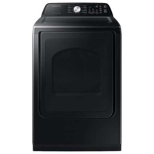 Rent to own Samsung - 7.4 Cu. Ft. Smart Electric Dryer with Sensor Dry - Black