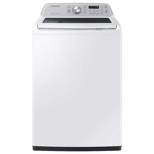 Rent to own Samsung - 4.6 Cu. Ft. High-Efficiency Smart Top Load Washer with ActiveWave Agitator - White