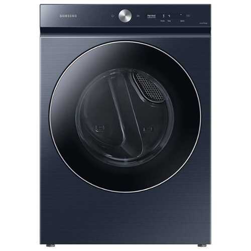Rent to own Samsung - BESPOKE 7.6 Cu. Ft. Stackable Smart Gas Dryer with Steam and AI Optimal Dry - Brushed Navy