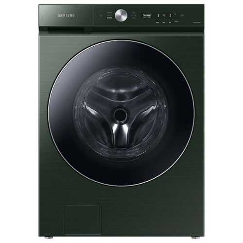 Rent to own Samsung - BESPOKE 5.3 Cu. Ft. High-Efficiency Stackable Smart Front Load Washer with Steam and AI OptiWash - Forest Green