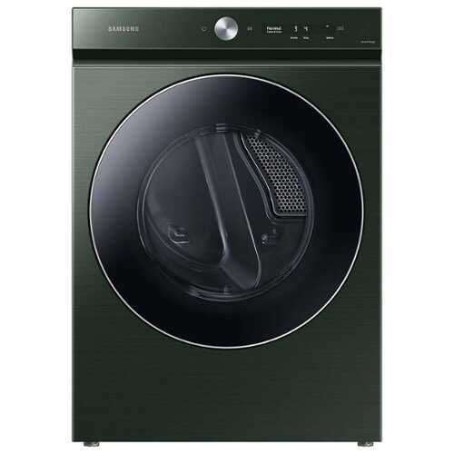 Rent to own Samsung - BESPOKE 7.6 Cu. Ft. Stackable Smart Electric Dryer with Steam and AI Optimal Dry - Forest Green
