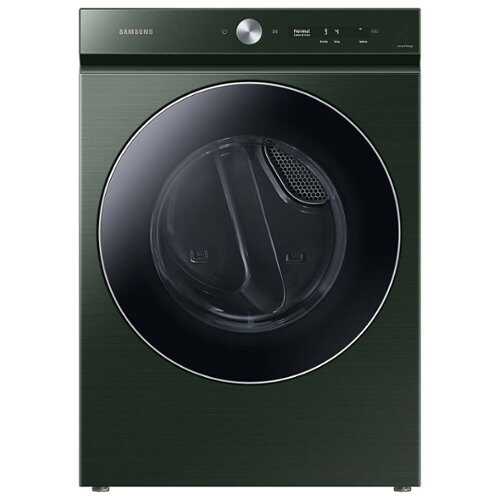 Rent to own Samsung - BESPOKE 7.6 Cu. Ft. Stackable Smart Gas Dryer with Steam and AI Optimal Dry - Forest Green