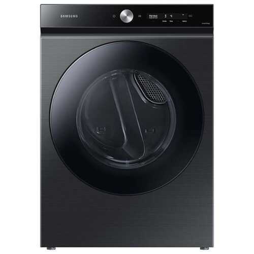 Rent to own Samsung - BESPOKE 7.6 Cu. Ft. Stackable Smart Gas Dryer with Steam and Super Speed Dry - Brushed Black