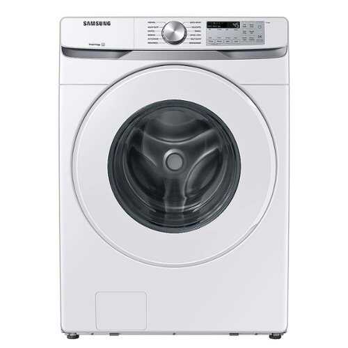 Rent to own Samsung - 5.1 Cu. Ft. High-Efficiency Stackable Smart Front Load Washer with Vibration Reduction Technology+ - White
