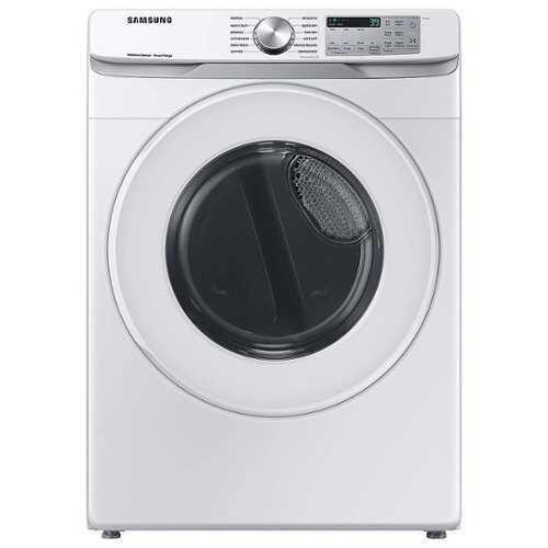 Rent to own Samsung - 7.5 Cu. Ft. Stackable Smart Electric Dryer with Sensor Dry - White