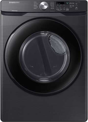 Rent to own Samsung - 7.5 Cu. Ft. Stackable Gas Dryer with Sensor Dry - Black Stainless Steel