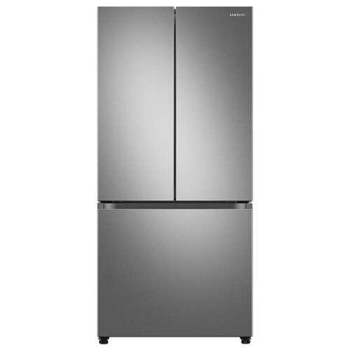 Rent to own Samsung - 25 cu. ft. 3-Door French Door Smart Refrigerator with Beverage Center - Stainless Steel