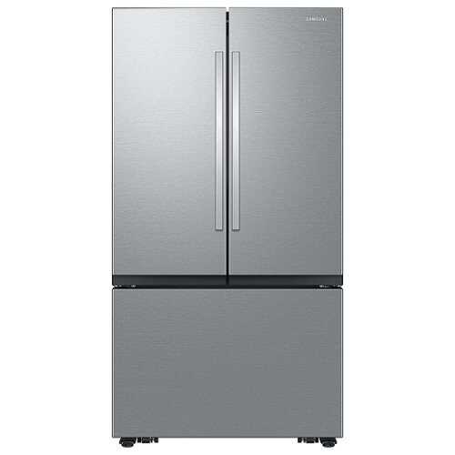 Rent to own Samsung - 32 cu. ft. 3-Door French Door Smart Refrigerator with Dual Auto Ice Maker - Stainless Steel