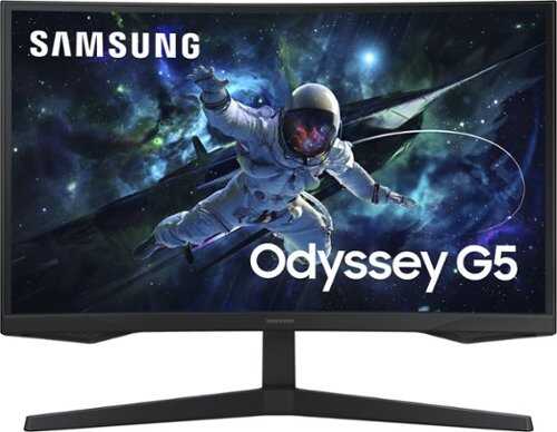 Rent To Own - Samsung - 27" Odyssey 1000R Curved QHD 165Hz 1ms AMD FreeSync Gaming Monitor (DP, HDMI) - Black