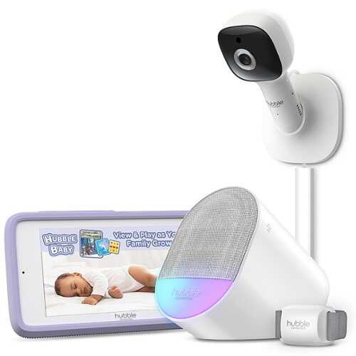 Rent To Own - Hubble Connected Guardian Pro Smart Wi-Fi Enabled Baby Movement Monitor - White