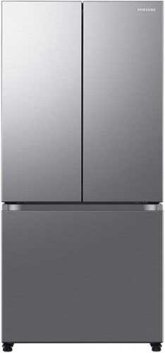 Rent to own Samsung - 17.5 cu. ft. 3-Door French Door Counter Depth Smart Refrigerator with Twin Cooling Plus - Stainless Steel