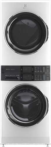 Rent to own Electrolux - Laundry Tower Single Unit Front Load 4.5 Cu. Ft. Washer & 8 Cu. Ft. Gas Dryer - White