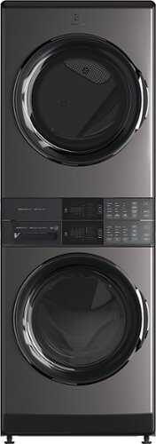 Rent to own Electrolux - Laundry Tower Single Unit Front Load 4.5 Cu. Ft. Washer & 8 Cu. Ft. Gas Dryer - Titanium