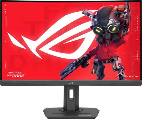 Rent To Own - ASUS - ROG Strix 27” Curved 1440P 180Hz FreeSync Gaming Monitor with HDR (DisplayPort,HDMI,USB) - Black - Black