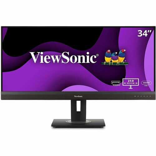 Rent to own ViewSonic - VG3456A 34" IPS LCD WQHD Monitor (HDMI, DP, and USB-C) - Black