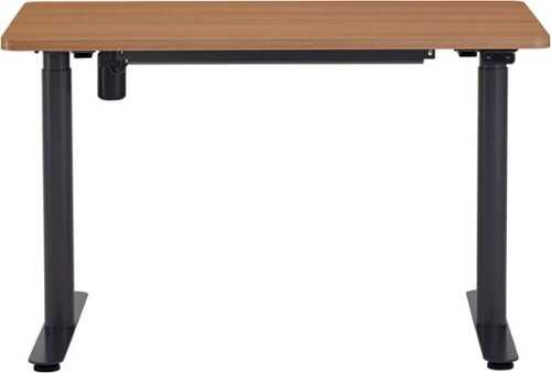 Rent To Own - Steelcase - AMQ Sit-to-Stand Desk - Merele Base Dark Oak Top