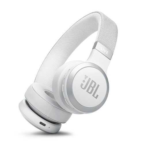 Rent to own JBL - Wireless On-Ear Headphones with True Adaptive Noise Cancelling - White