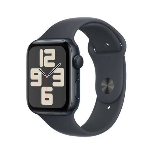 Rent to own Apple Watch SE (GPS) 44mm Aluminum Case with Midnight Sport Band - S/M - Midnight