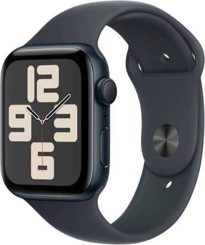 Rent to own Apple Watch SE 2nd Generation (GPS) 44mm Aluminum Case with Midnight Sport Band - M/L - Midnight