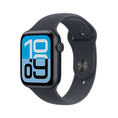 Rent to own Apple Watch SE 3 (GPS+Cellular) 44mm Midnight Aluminum Case with Midnight Sport Band - M/L - Midnight - (2025)