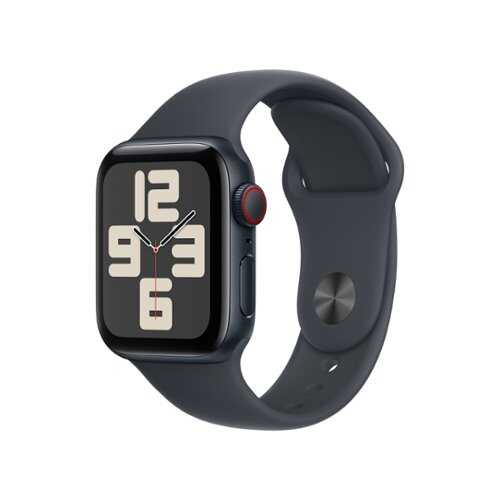 Rent to own Apple Watch SE (GPS+Cellular) 40mm Aluminum Case with Midnight Sport Band - S/M - Midnight